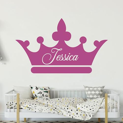 Vinilo Decorativo Personalizado Nombre con Corona 42x25cm miniatura 1