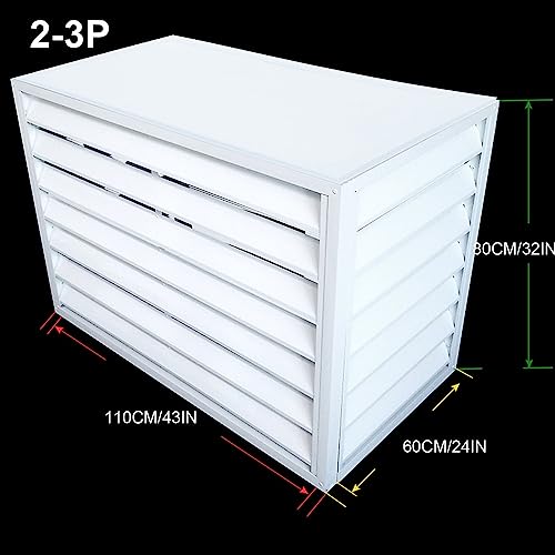 Valla para aire acondicionado de aluminio para ocultar ruidos y maquinaria 2