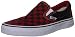 Vans Unisex Adult Checkerboard Slip-On Black/Formula One Red Check VN000EYE36M Mens 7.5, Womens 9