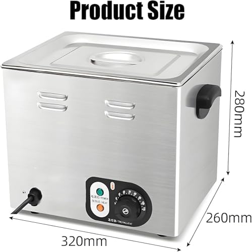 Commercial Egg Boiler 2600W Stainless Steel Cooker with Mesh Basket, 45 Pcs Large Capacity Electric Poached Maker with Temperature Control and Timer for Restaurant