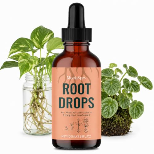 Root Growth - Rooting Hormone for Cuttings | Propagation Drops for Faster Root Development & Less Transplant Shock | Works in Water,Soil,LECA | for Pothos,Monstera & Indoor Houseplants, 3.38 oz（1）