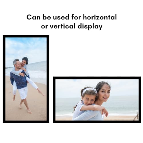 Americanflat 20x40 Picture Frame with Polished Plexiglass - Black Picture Frame - Wide Photo Frames Made of Engineered Wood for Vertical or Horizontal Wall Display - Epic Collection - Black