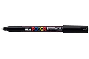 Posca PC-1MR: Black Color Fine Tip Markers