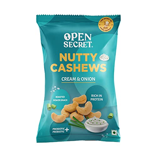 Image of Open Secret Mini Nuts| Pack of 4 (23g each)|Snacks Gift hamper |Caramel Sea Salt & Orange Cocoa Almonds, Cream & Onion Cashew, Tandoori Nuts |Roasted Diet Dry Fruits |Immunity Boosters| Healthy Snacks