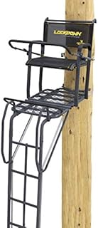 Rivers Edge® Lockdown™ 21' Wide, Towering 21' Height, Flip-Up TearTuff™ Mesh Seat, The Ultimate Shooting Rail™, Patent-Pending Ground-Level Ratcheting Technology™, LD200