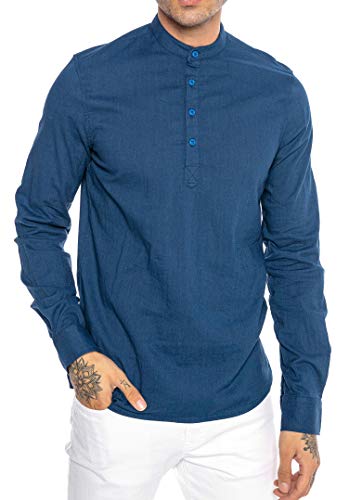 Chemise pour homme en lin Red Bridge tunique coupe droite