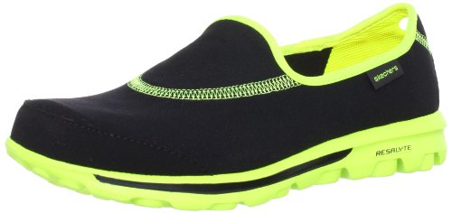 Skechers Zapatillas de Senderismo Go sin Cordones para Mujer, Lima, Negro, 39 EU