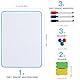 Magnetisches Mini Whiteboard Set - Magnetwand kinder im A4 Format (30 x 21 cm) inklusive trocken abwischbaren Stiften, Magnete und Radiergummi. Ideal für Kinder.
