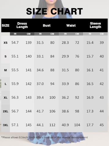 Image of PinkPatty Plus Size Maxi Dress for Women Casual V Neck 3 /4 Sleeve Boho Printed Long Dress with Pockets