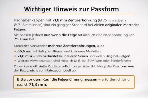 4 Stück 75mm Nabendeckel Kompatibel mit originalen Leichtmetallfelgen, Radnabenkappen Felgendeckel Felgenkappen Wheel Caps Radnabenabdeckung - (Stern Glanz)