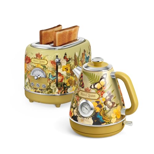 Hazel Quinn Retro Kettle & Toaster Set
