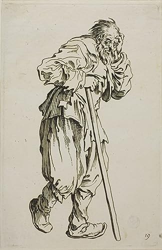 Toile Jacques Callot Le mendiant sur les béquilles impression art