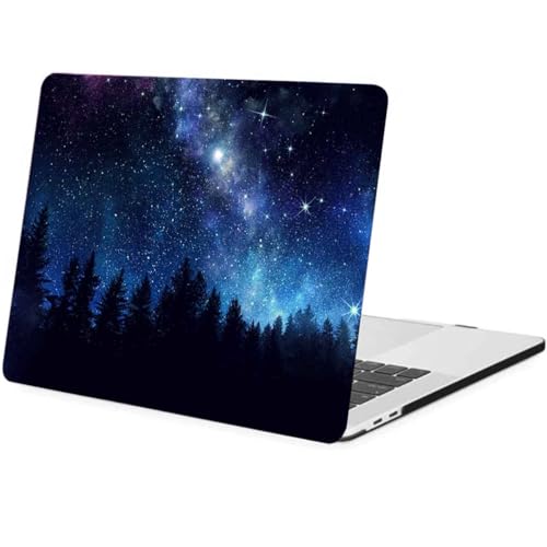 Étui rigide MacBook Pro 14 finition premium Forêt Ciel étoilé pour modèles M5 M4