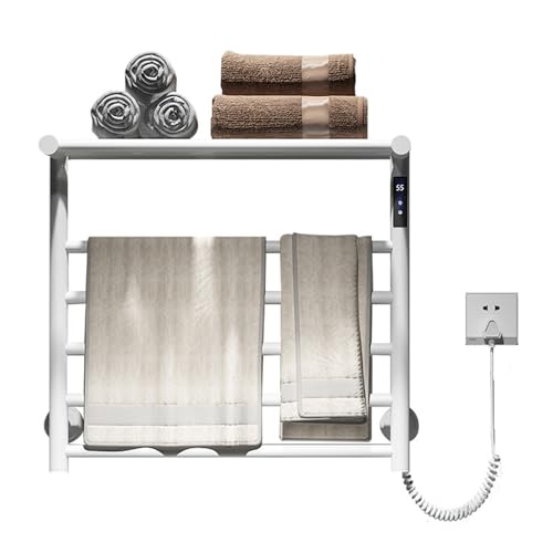 Toallero eléctrico impermeable con temporizador y ajuste de temperatura de pared