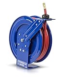 Coxreels P-LP-450 Retractable Air/Water Low-Pressure Hose Reel, P Series, ½” x 50’ -...