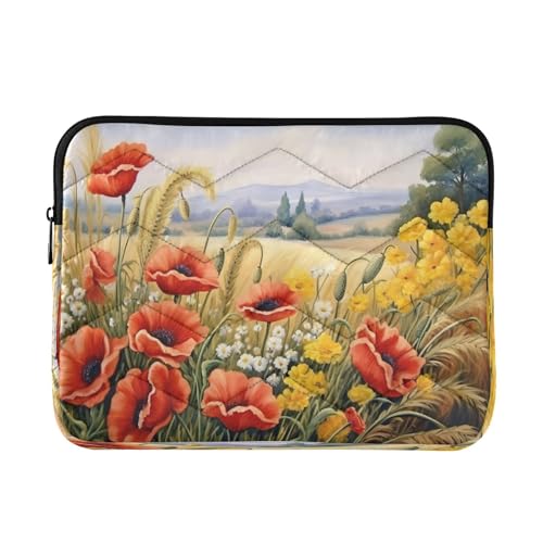Funda para portátil de 13-14 pulgadas con diseño de acuarela miniatura 1