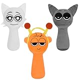 Skymetis Sprunki Plush Toy - 8' Super Soft Stuffed Animal (3 Styles) Hypoallergenic Machine Washable, for Kids Adults Birthday Christmas, Orange Multi-Color Plushies & Collectibles