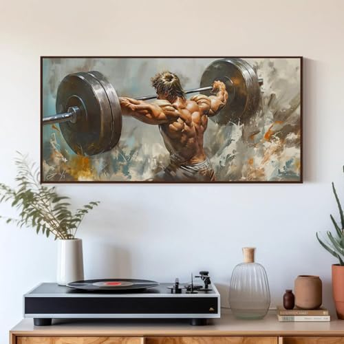 Toile de musculation haut de gamme : impression de qualité supérieure sur cadre 60x120