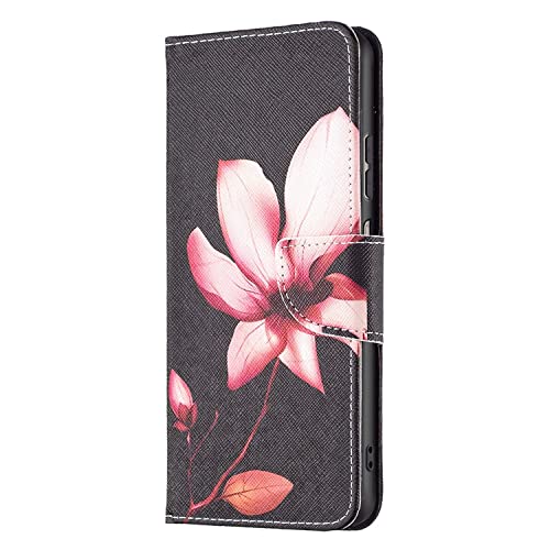 Étui portefeuille Samsung Galaxy A23 König Design protection intégrale 360 motif lotus