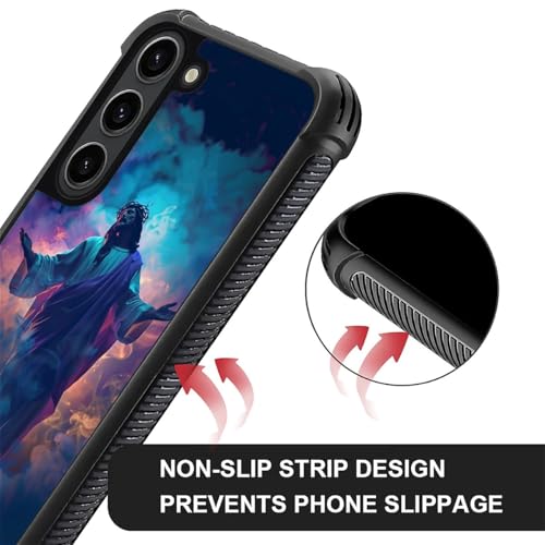 Coque Samsung S23 Plus Jésus antichoc rigide design coloré PC