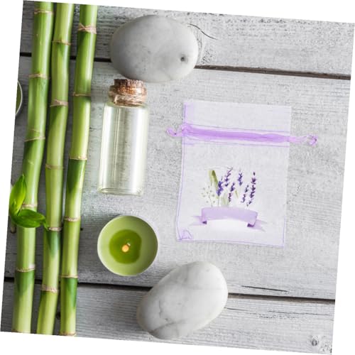 20 bolsas con cordón lavanda malla Cabilock miniatura 7