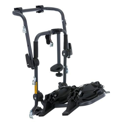 Peruzzo 709 Acciaio Portabici Posteriore Pure Instinct, Nero Carbone