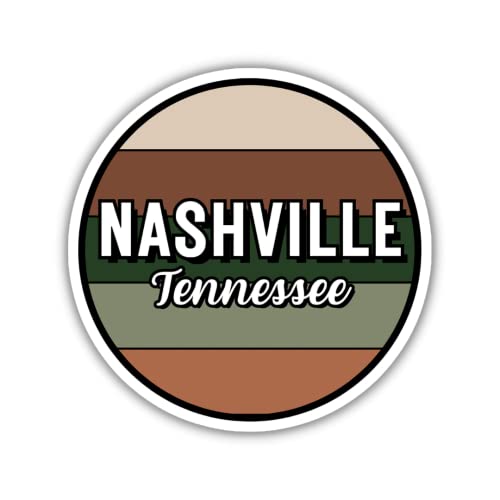 Amazon.com: Nashville Tennessee Travel Sticker, 2.5" Multiple Colors ...