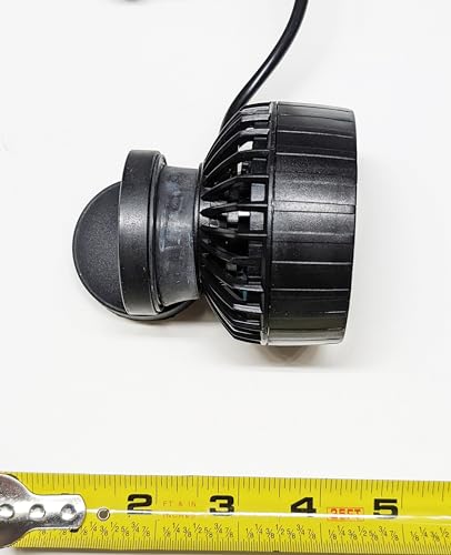 Side view of Jebao ELW-20 Wave Maker Pump with a ruler for size reference