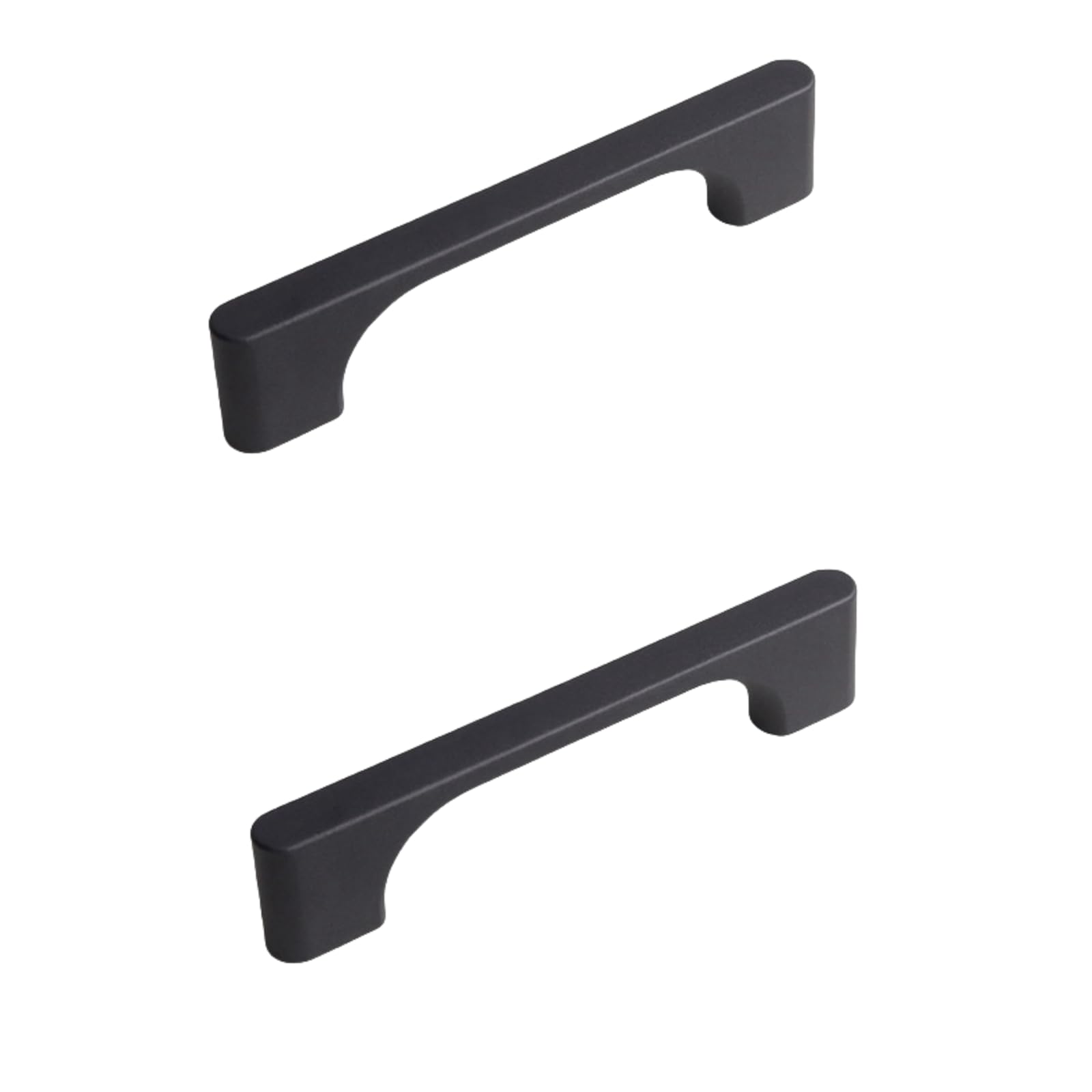 NLQCSXWEP Zinc Alloy Cabinet Bow Handle, Zinc Alloy Cabinet Door Wardrobe Drawer Handles Pack of 2 Multicolor Multiple Sizes(Black,96mm)