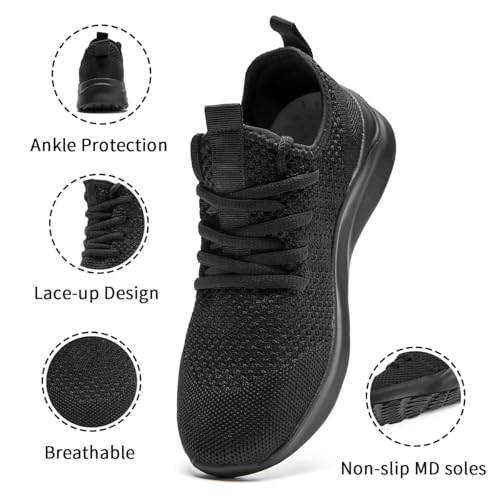 Image of Womens Walking Sneakers Lightweight Comfortable Fashion Gym Running Shoes Non Slip Workout Tennis Shoes