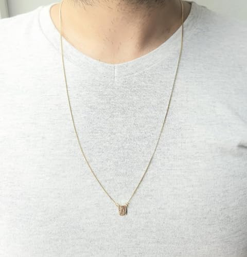 Escapulário Masculino Pequeno Banhado à Ouro 18k