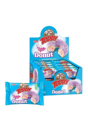 Donut Bubblegum Sakız Aromalı Kek 35 g. 24 Adet (1 Kutu)