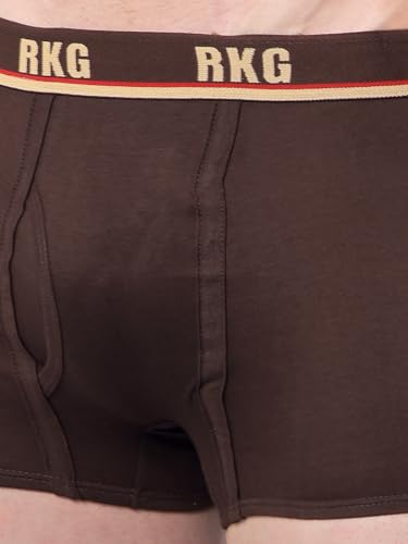 Image of RKG Men's Cotton Trunks Soft & Breathable Innerwear | Comfortable Stretch Fit Everyday Underwear | Durable Elastic Waistband | from Dollar Brand
