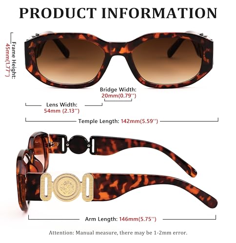 Image of FEISEDY Retro Trendy Rectangle Sunglasses Women Men Narrow Shades B2322 | |Vintage Shades |UV400 Protection |Blocks Glare |Women & Men |Comes With A Storage Case