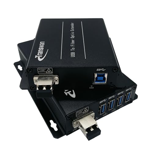 Transwan 4 Ports USB 3.2 Over Single-Mode Fiber Optic