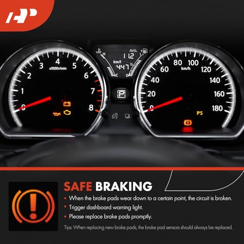 Image of A-Premium Front Disc Brake Pad Wear Sensors Compatible with BMW 330i 2019-2021, 330i xDrive 2019-2021, M340i 2020-2021, M340i xDrive 2020-2021