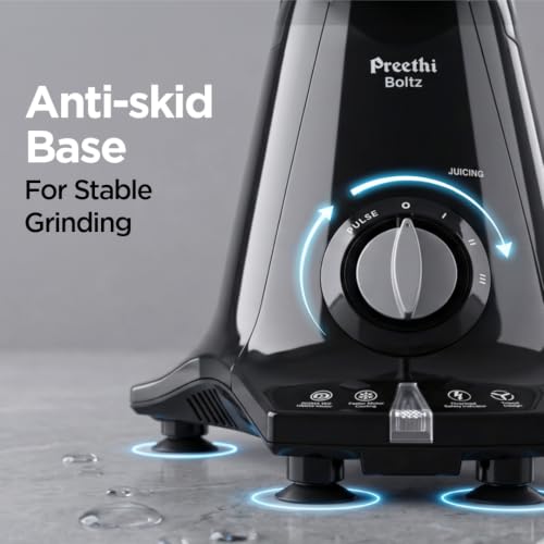Preethi Store Preethi Boltz 1000W Mixer Grinder, 4 Jars, Superfine - Image 6
