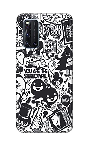 Image of Printed Hard Back Cover Case for Vivo V19 Back Cover (Mixed Cartoon) -702