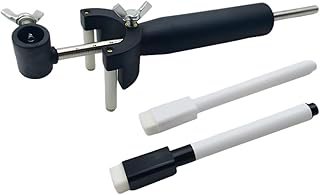 Auto Body Repair Scriber Tool, Adjustable Car Wheel Eyebrow Scriber with Scale, Portable Vehicle Body Line Marker Parallel Scriber Tool for Car Sheet Metal Dent Repair (Plastic)