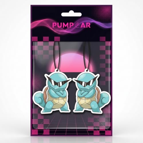 Image of 2 pieces double-sided poke turtle hanging cartoon vanilla-scented funny car air freshener Cool hanging for rearview mirror Car Interior Accessories Gifts Anime Cartoon Fans Truck SUV Home Office Decor