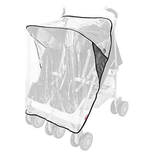 Maclaren Twin Triumph Buggy - Licht, Compact En Eenvoudig Te Manoeuvreren. Past Door Gewone Deurkozijnen En Beschikt Over Onafhankelijk Van Elkaar Uittrekbare Kappen Met Verstelbare Stoelen, Koolzwart - Afbeelding 7