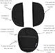 Original Dooky Universal Pads Romantic Leaves Schwarz Gurtschoner & Gurtpolster geeignet für Altersgruppe 0+ und 3 & 5 Punkt Gurte für Babyschale, Kinderwagen, Buggy & Autositz, Schwarz