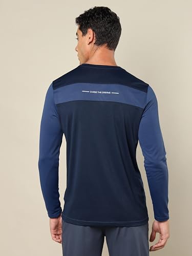 Image of TECHNOSPORT Men Polyester Slim Fit T-Shirt - (P725 P) Pack of 1