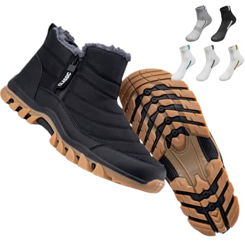 Bottines de neige imperméables en coton noir 38.5 pour rando hiver
