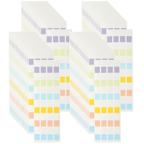 PATIKIL クリアインデックススティッキータブ 960個 小さな透明なスティッキーノートブックマークプランナー ステッカーページタブ 事務所ノートファイルフォルダー帳簿用 クラシック6色