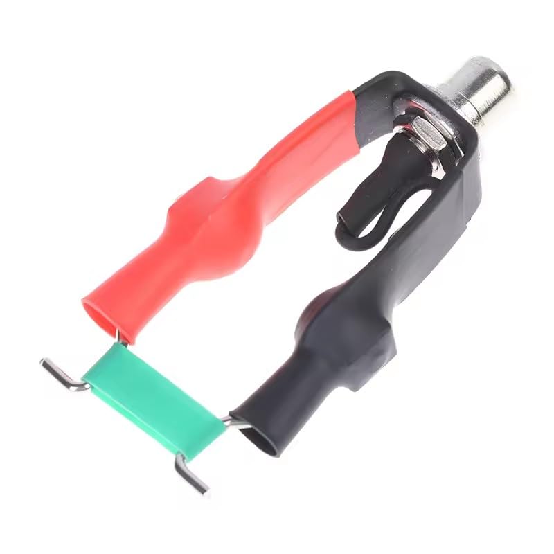 Adaptador de cabo clip RCA TorSor para máquina de tatuagem, preto e vermelho