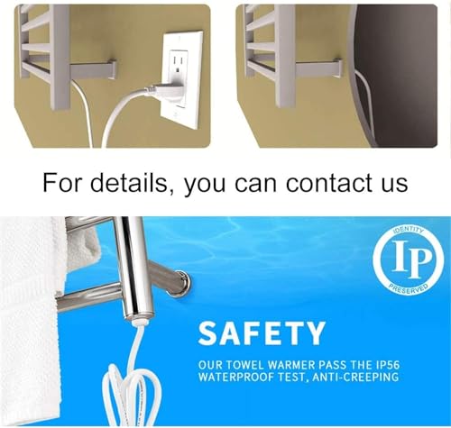 Chauffe-serviettes électrique pour salle de bain moderne et serviettes chaudes - 6
