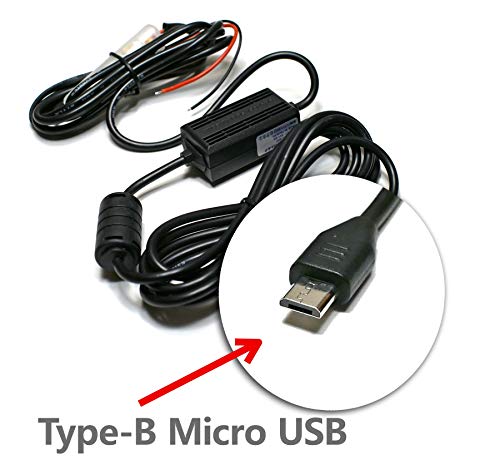 Edo Tech Ultra Compact Micro Usb Direct Hardwire Car Power Cord Kit For Gps Tracker Navigator Bluetooth Speaker Qi Wireless Charger Dash Cam Dvr (10 Ft In Total Length) #TOP1