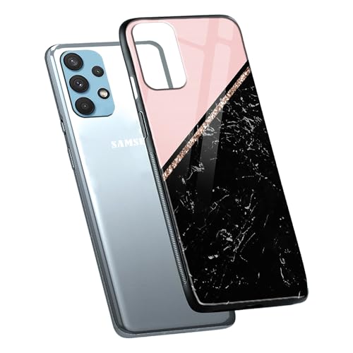 Image of COLORflow Back Cover Compatible with Samsung Galaxy A23 4G / A23 5G | Black Marble Pink | Shockproof TPU Bumper Cover with Camera Protection Back Cover