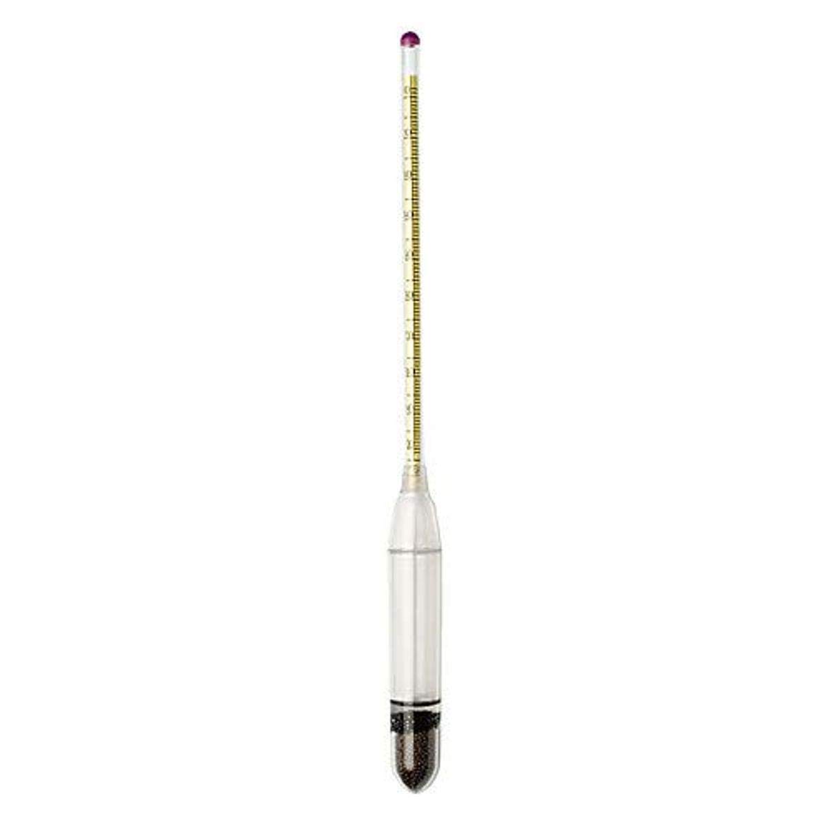 Bel-Art B61800-1000 H-B Durac Salt Brine Shatterproof Plastic Hydrometer,% by Weight, 4/26.4% Range, 300 mm Length, Polycarbonate (Pack of 10)